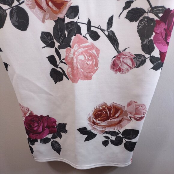 Pretty Little Thing Fitted Midi Floral Dress, Size 8 - Picture 6 of 8